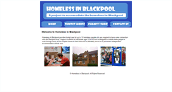 Desktop Screenshot of homelessinblackpool.co.uk